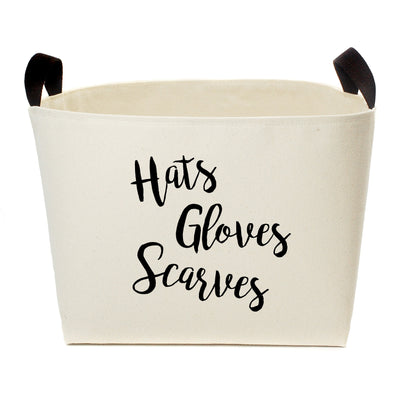Hats Gloves Scarves Storage Basket - A Southern Bucket - 1