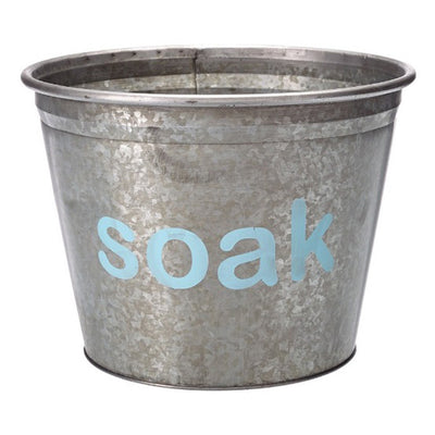 Soak Laundry Supplies Metal Organizer Bucket - A Southern Bucket