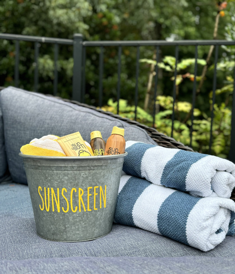 Sunscreen Storage | Sunscreen Bucket | A Southern Bucket - A Southern ...