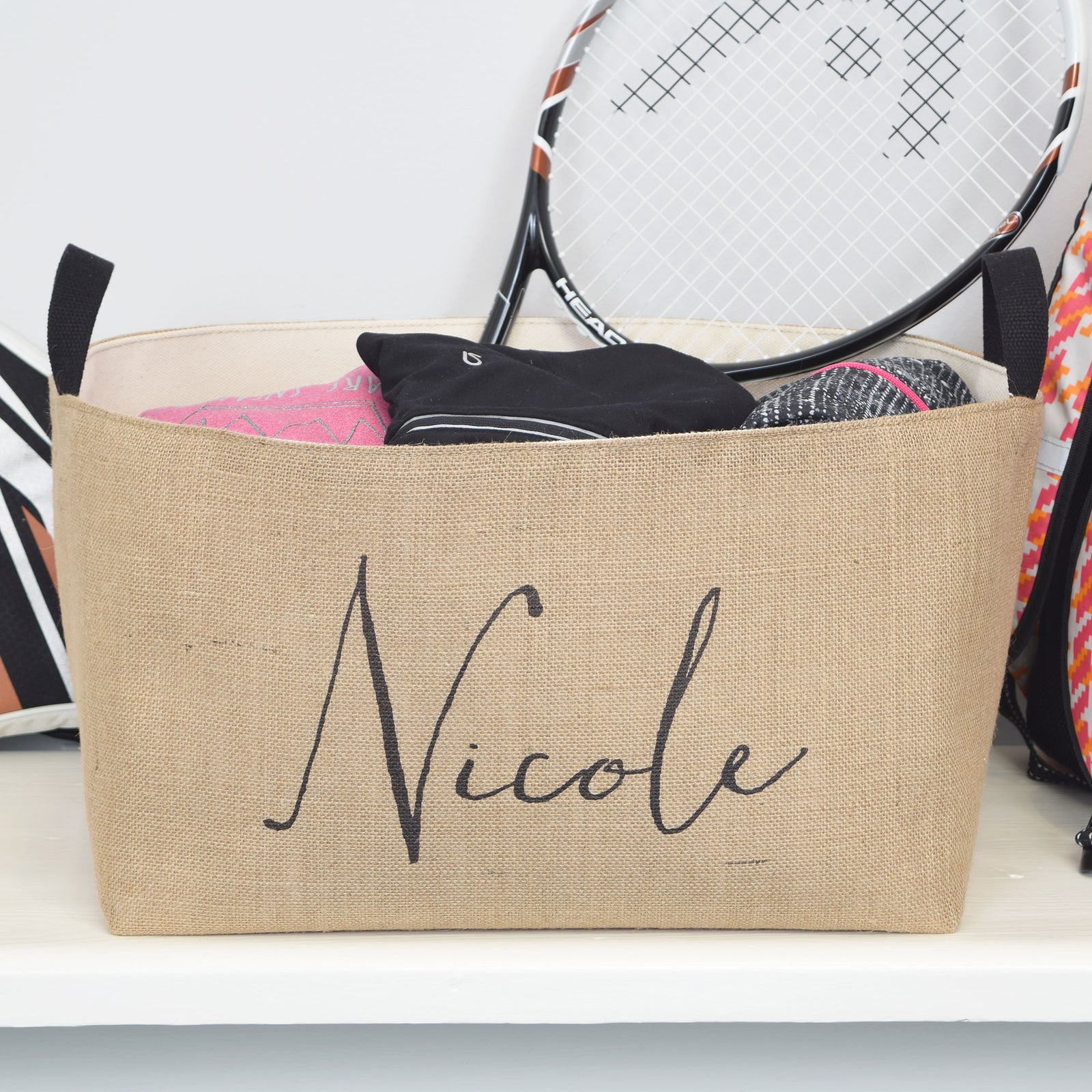 Personalized Storage Basket, Custom Name Basket