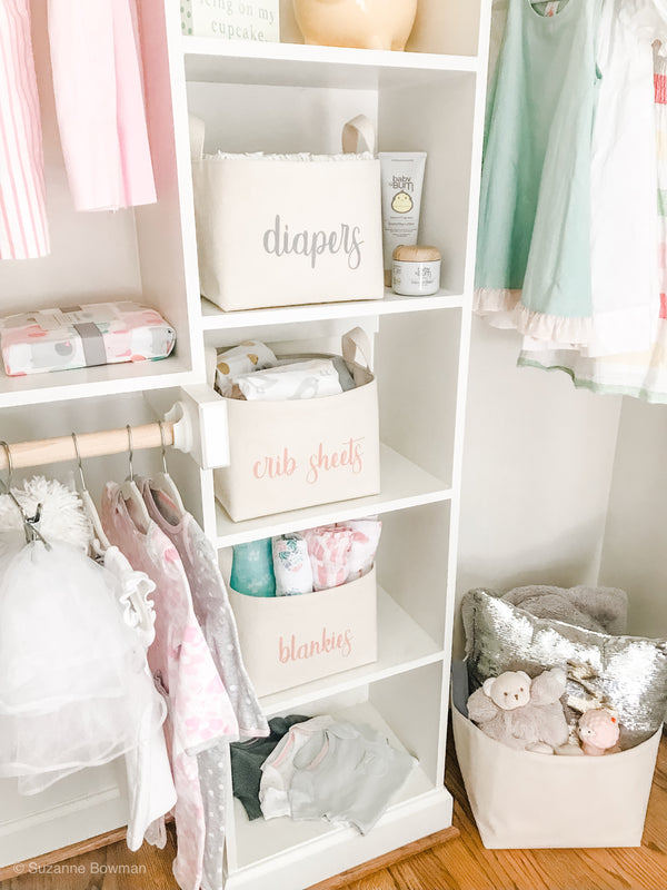 Custom Closet Storage Basket - A Southern Bucket