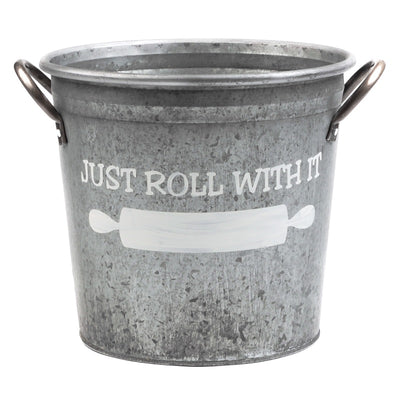 just roll with bucket