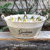 French Vintage Zinc Tub can be personalized