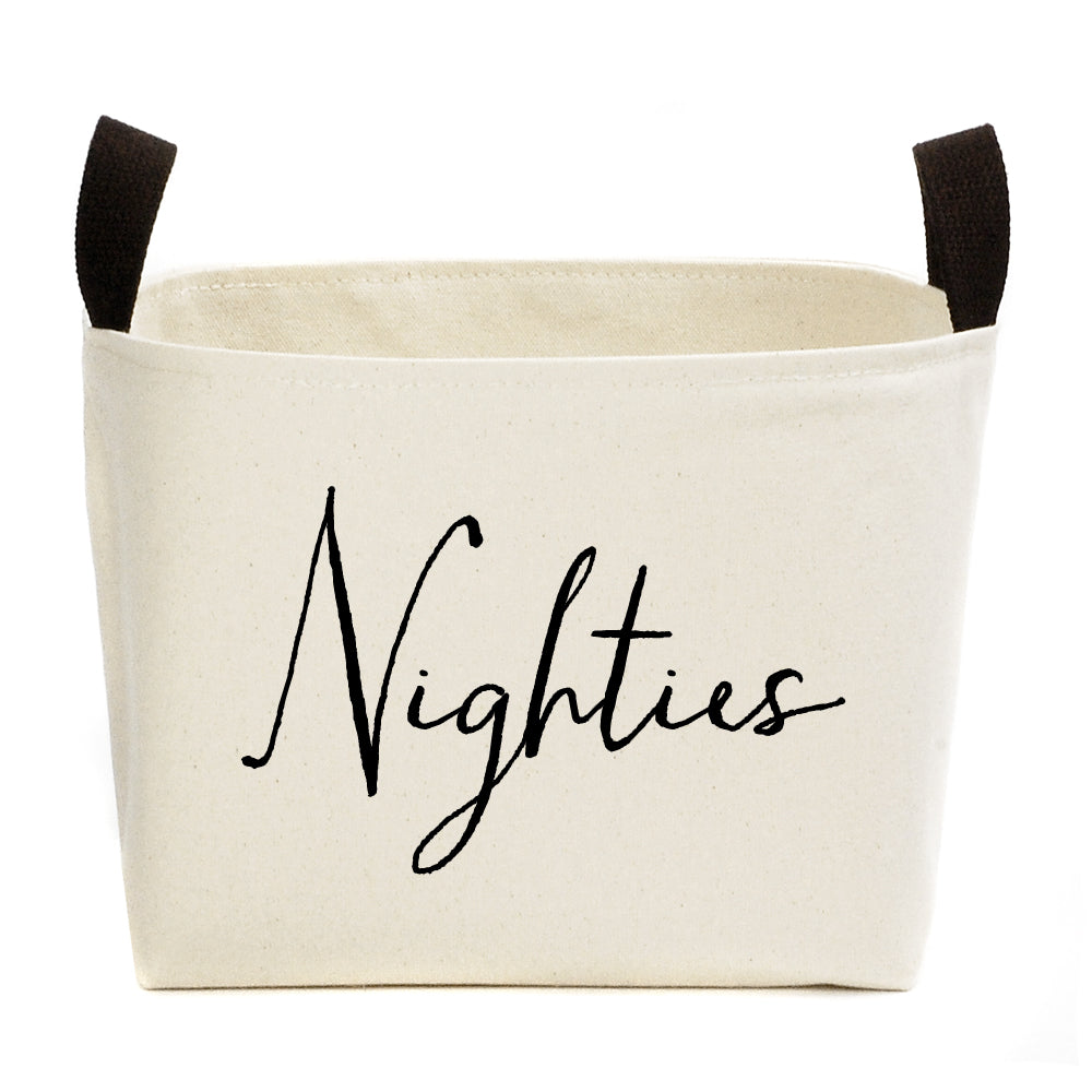 Personalized Canvas Basket, Custom Closet Basket