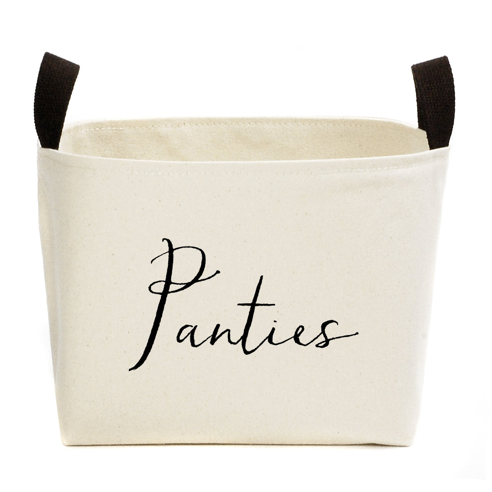 Personalized Canvas Basket, Custom Closet Basket