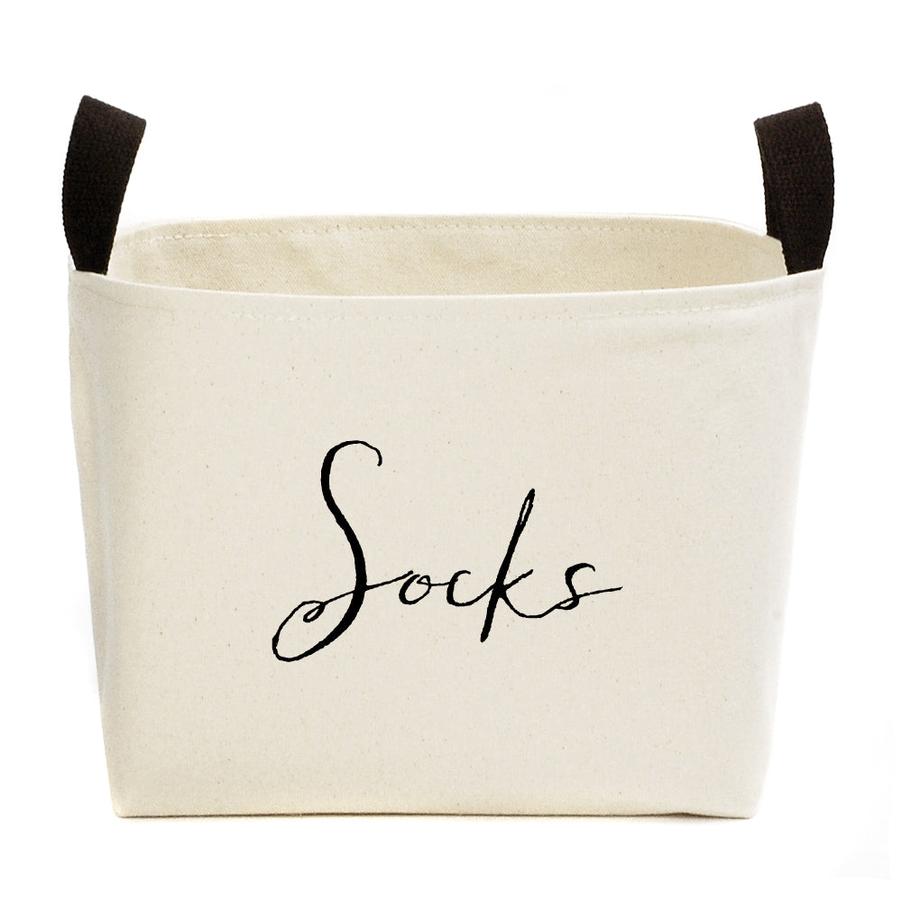 Personalized Canvas Basket, Custom Closet Basket