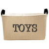 Rectangle Burlap Toy Basket - A Southern Bucket