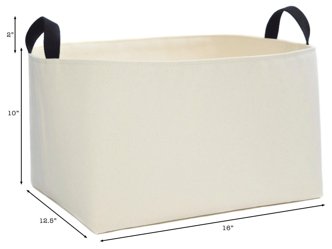 A Southern Bucket Towels Canvas Storage Basket