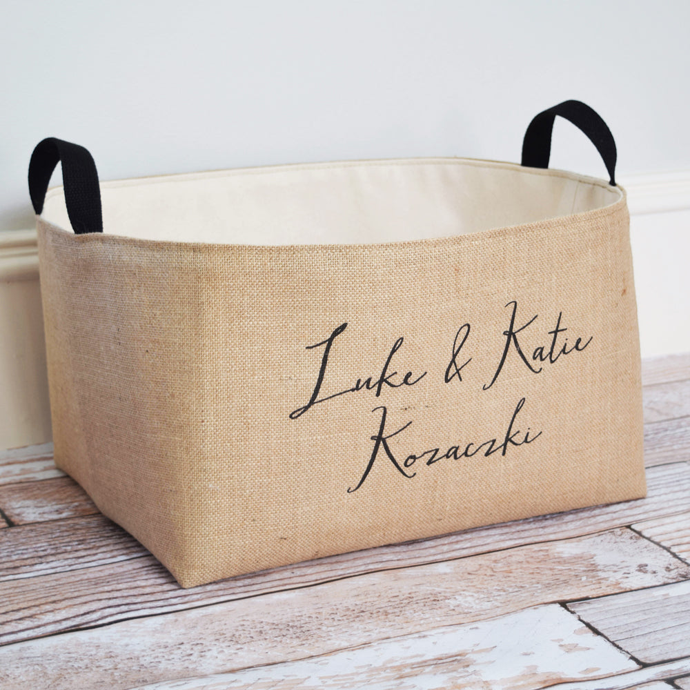 Personalized Storage Basket, Custom Name Basket