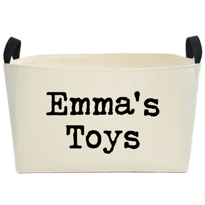 Modern Toy Basket Personalized