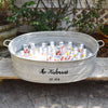French Vintage Galvanized Zinc Beverage Tub with Custom Personalization - A Southern Bucket