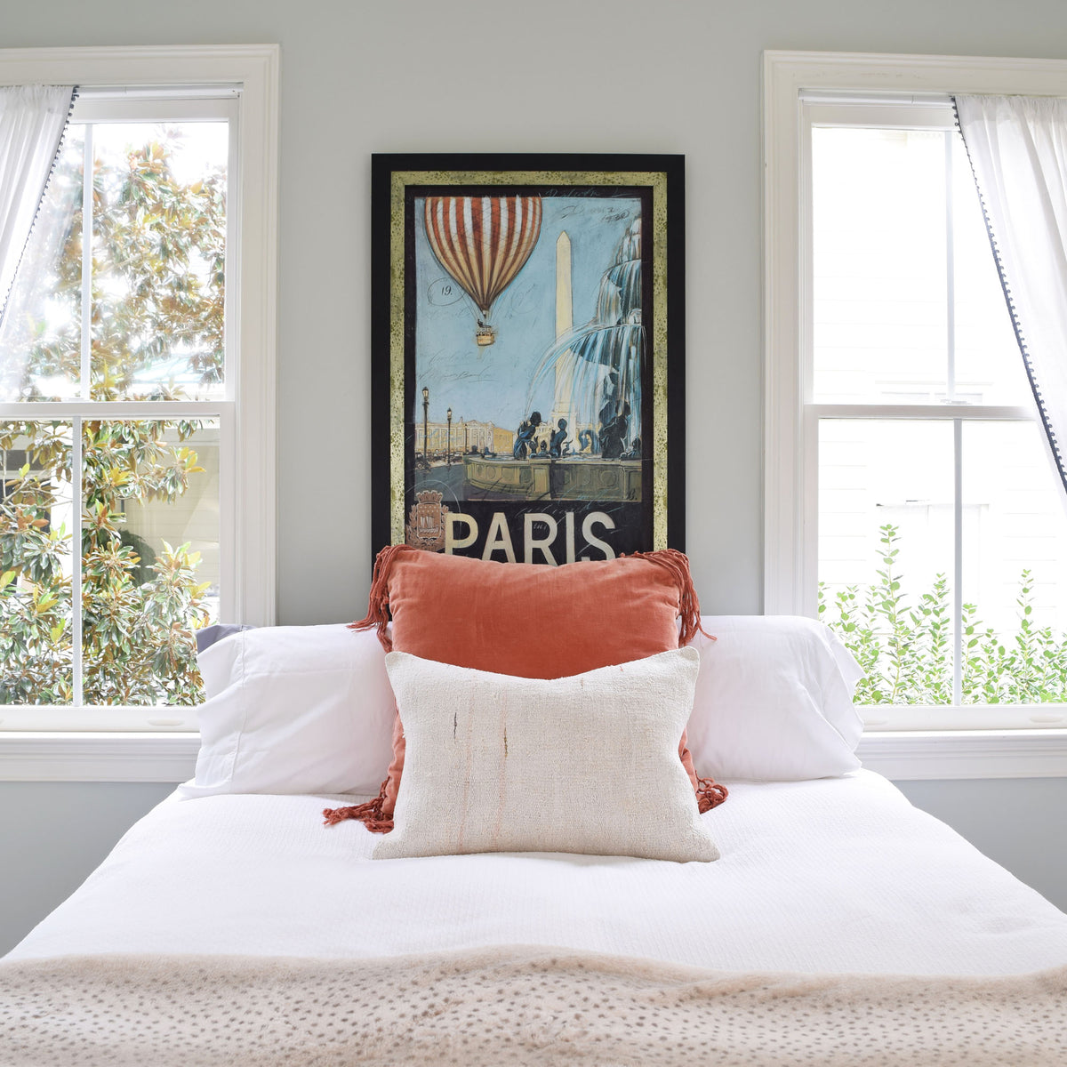 Vintage WoolPillow  Neutral Pink 