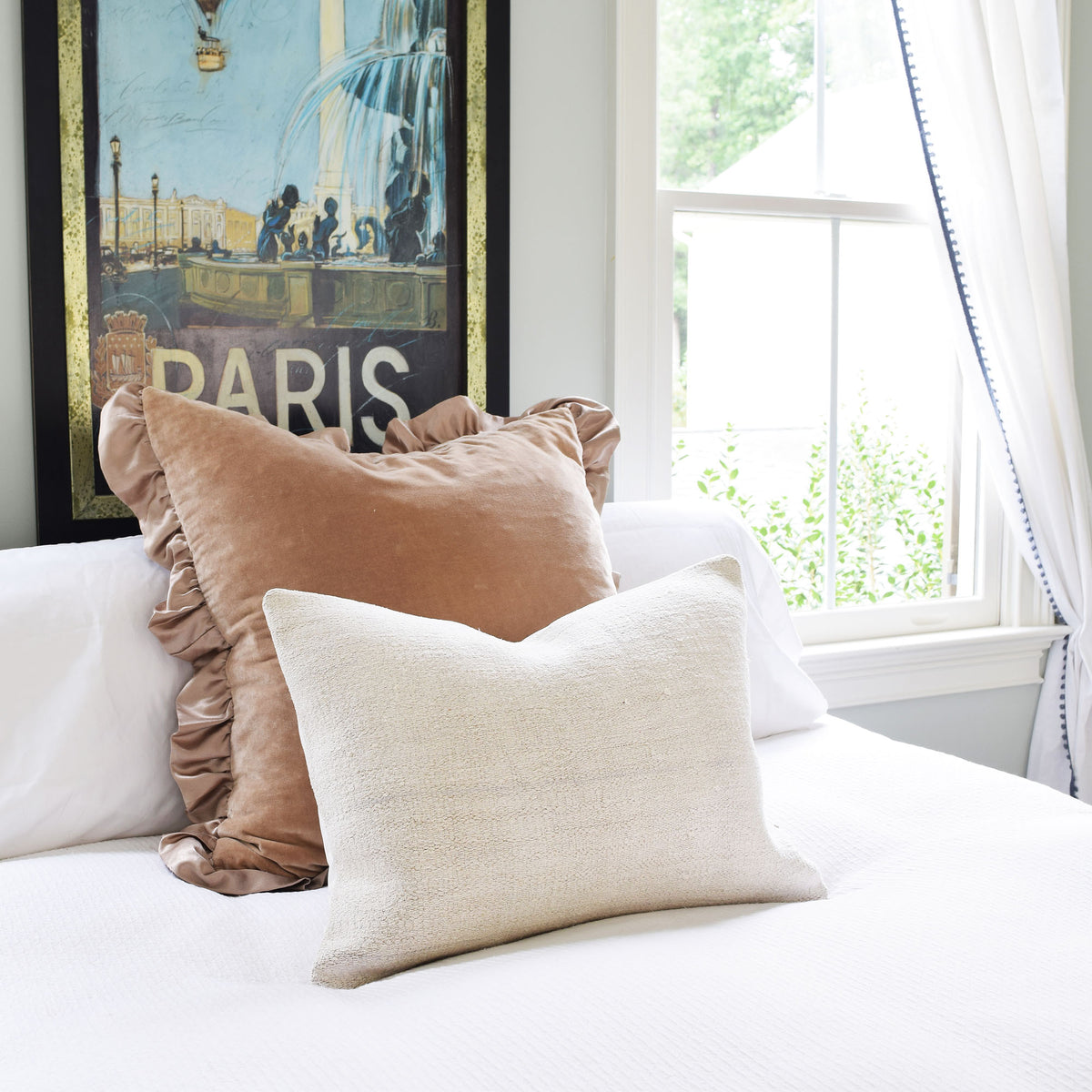 Vintage Wool Kilim Pillow, Neutral - A Southern Bucket