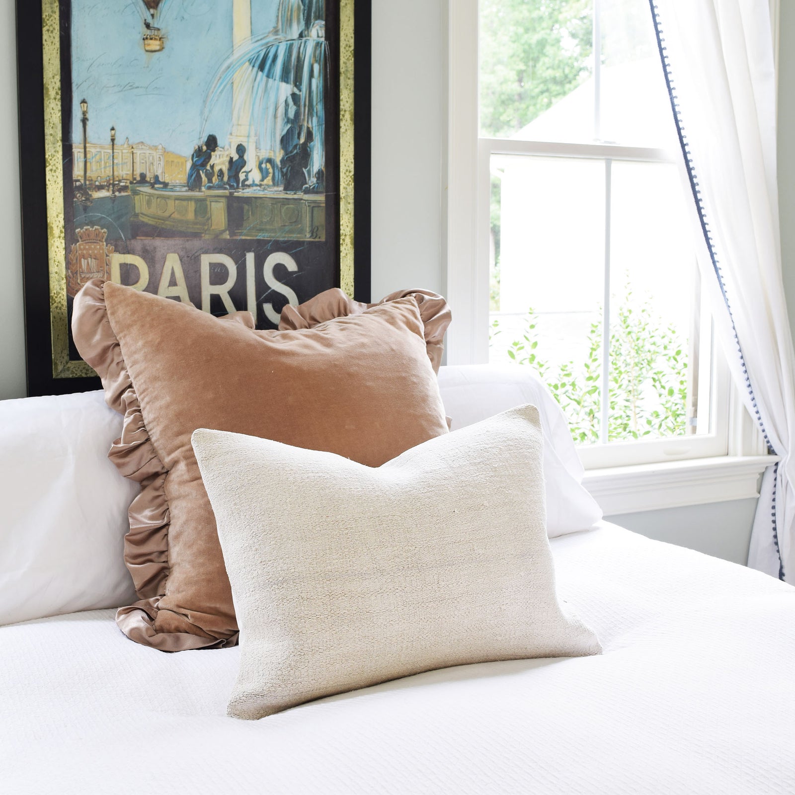 Vintage Wool Kilim Pillow, Neutral - A Southern Bucket