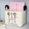 Cookbooks Canvas Storage Bin