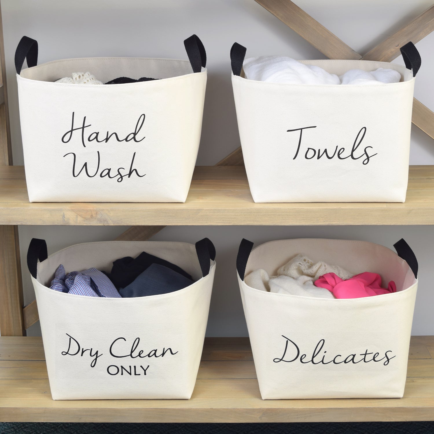 A Southern Bucket Towels Canvas Storage Basket