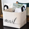 Mail Canvas Storage Basket - A Southern Bucket