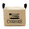 Cookbooks Storage Bin