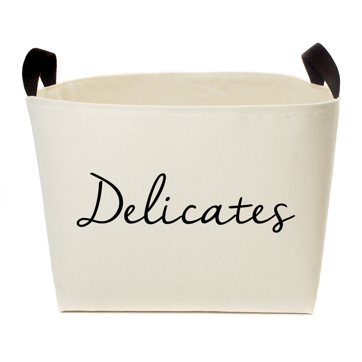 Delicates Laundry Canvas Storage Basket 