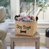 Dog Toys Burlap Storage