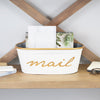 Mail Decorative Metal Storage Bin - A Southern Bucket