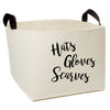 Hats Gloves Scarves Storage Basket - A Southern Bucket - 2
