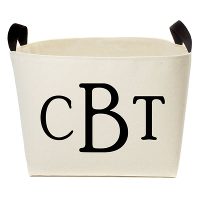 Personalized Canvas Storage Bins