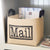 Mail Burlap Fabric Basket