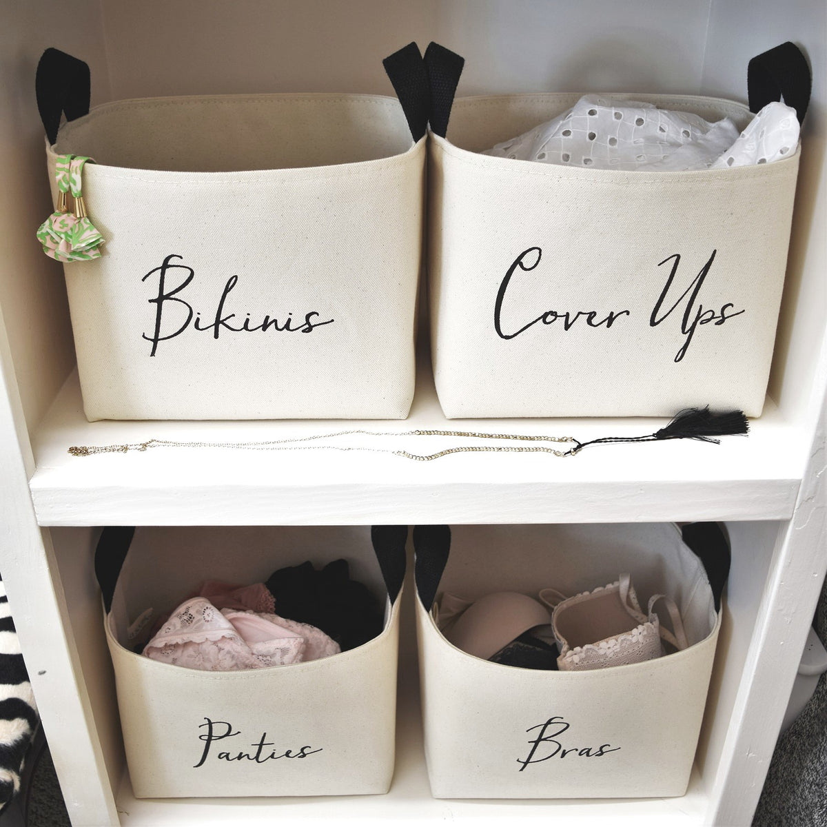 Closet Storage Basket, Personalized Basket, Custom Basket