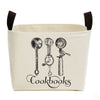 Cookbooks Canvas Storage Bucket
