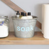 Soak Laundry Supplies Metal Organizer Bucket - A Southern Bucket