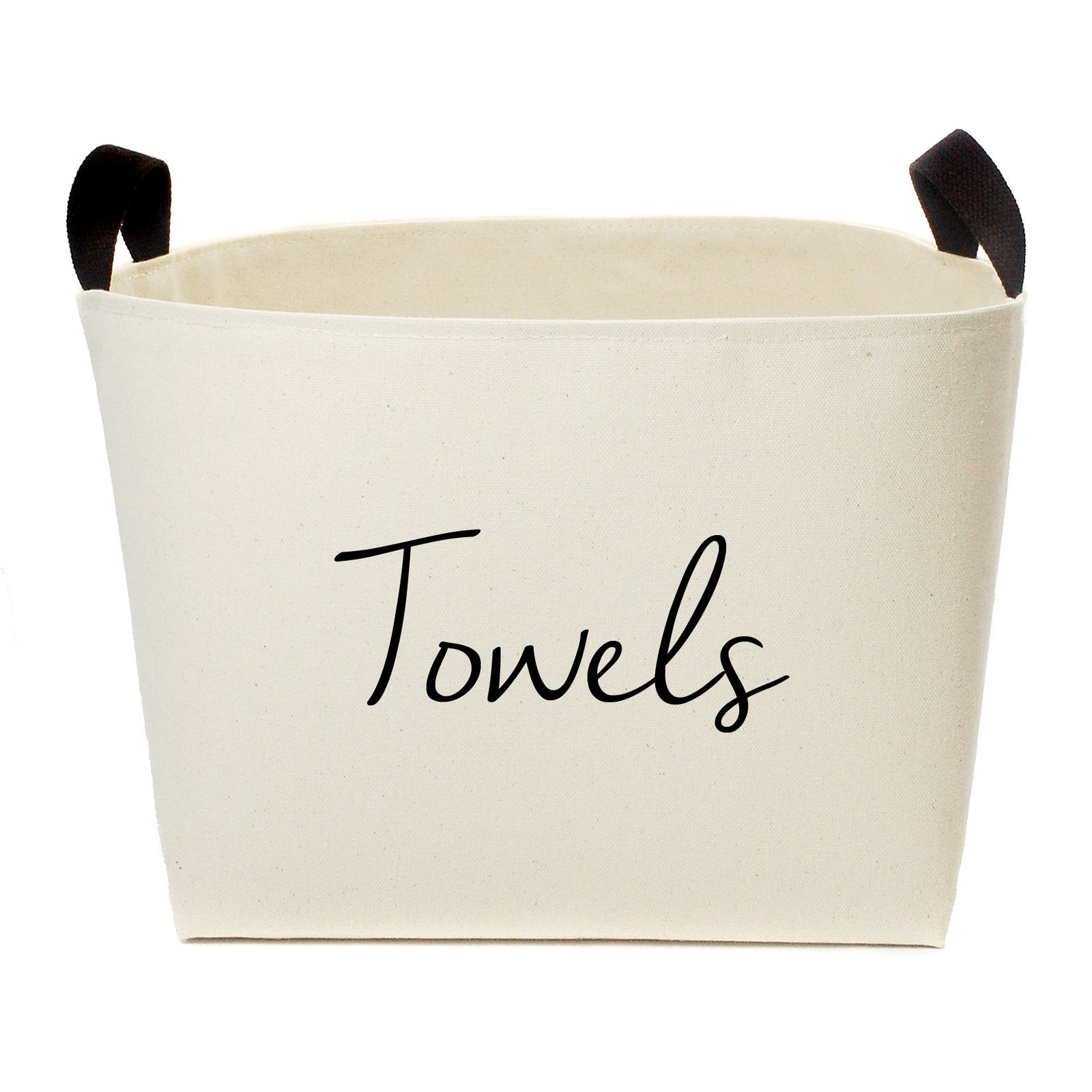Towels Canvas Storage Basket - A Southern Bucket