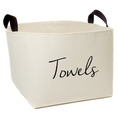 Towels Canvas Storage Basket - A Southern Bucket